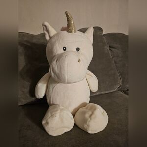 Kelly Toy Plush Unicorn Toy with Gold Horn 20 "